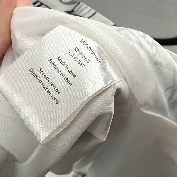 Samuel Dong trench coat White Music Note Print size petite - Picture 8 of 9